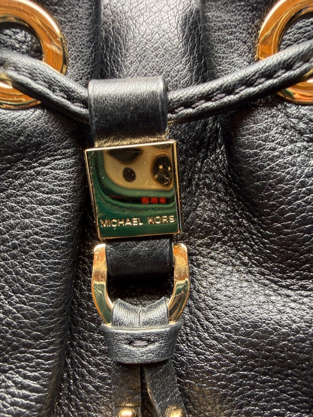 Michael Kors Black Leather Tassel Crossbody - Picture 2 of 6
